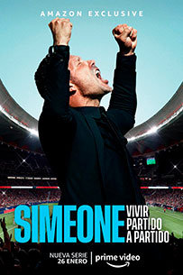 Poster Simeone Vivir PArtido a Partido Prime Video Docuserie Biografica