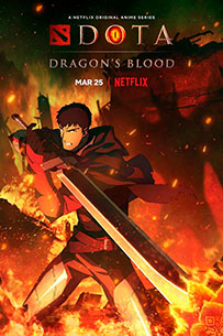 Poster DOTA Sangre de Dragon Netflix Serie Tv 2021 Animación Adultos