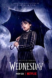 Poster Wednesday Netflix Miércoles Addams Serie Tv 2022