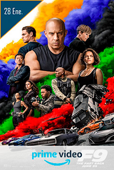 Poster Fast and Furious 9 Película 2021 Estreno Amazon Prime Video 2023