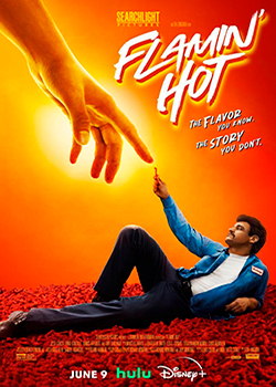 Poster Flamin Hot La Historia de los Cheetos Picantes Disney+ Película 2023