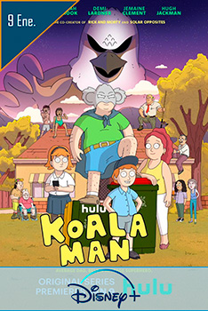 Poster Koala Man Disney+ Serie Tv 2023 Animación Adultos Fecha de Estreno