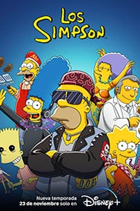 Poster Los Simpson Disney plus temporada 34 serie tv