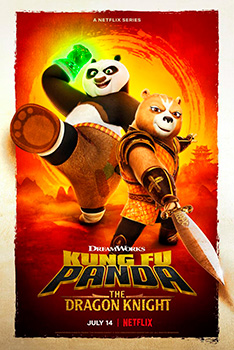 Poster Temporada 2 Kung Fu Panda El Caballero del Dragón Netflix Serie Tv 2022
